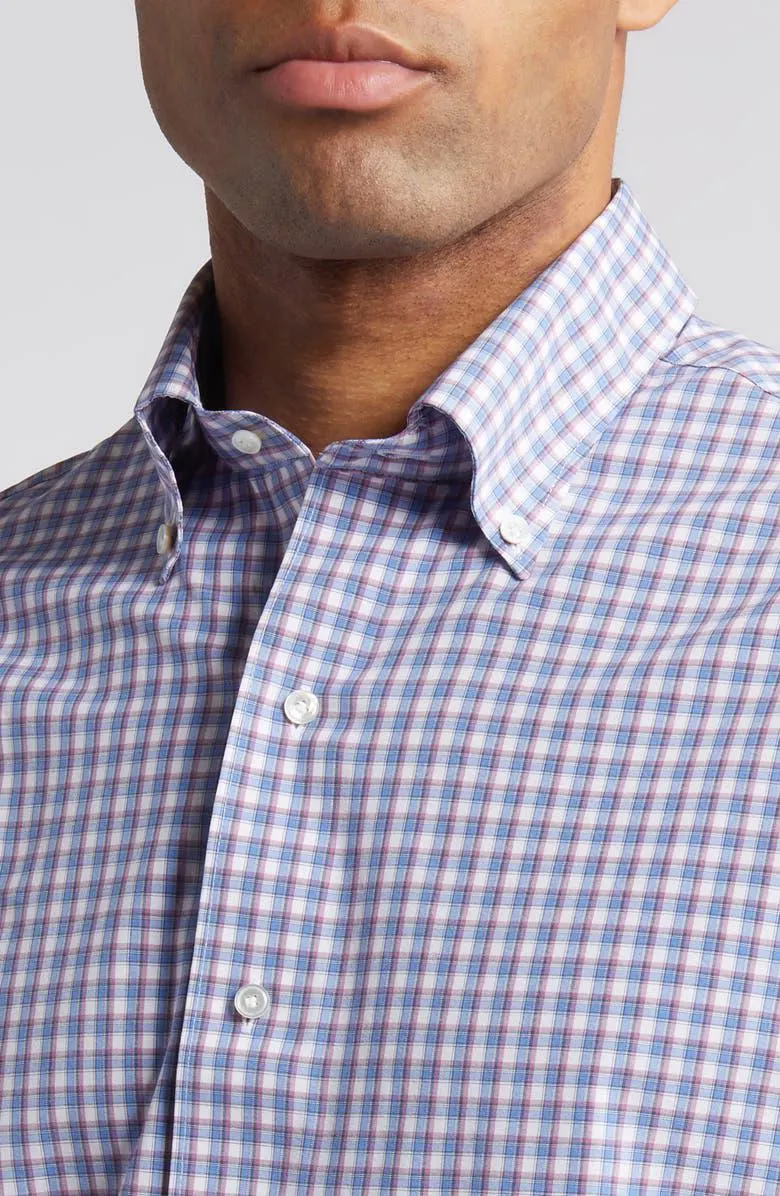 Crown Crafted Cole Check Performance Button-Down Shirt