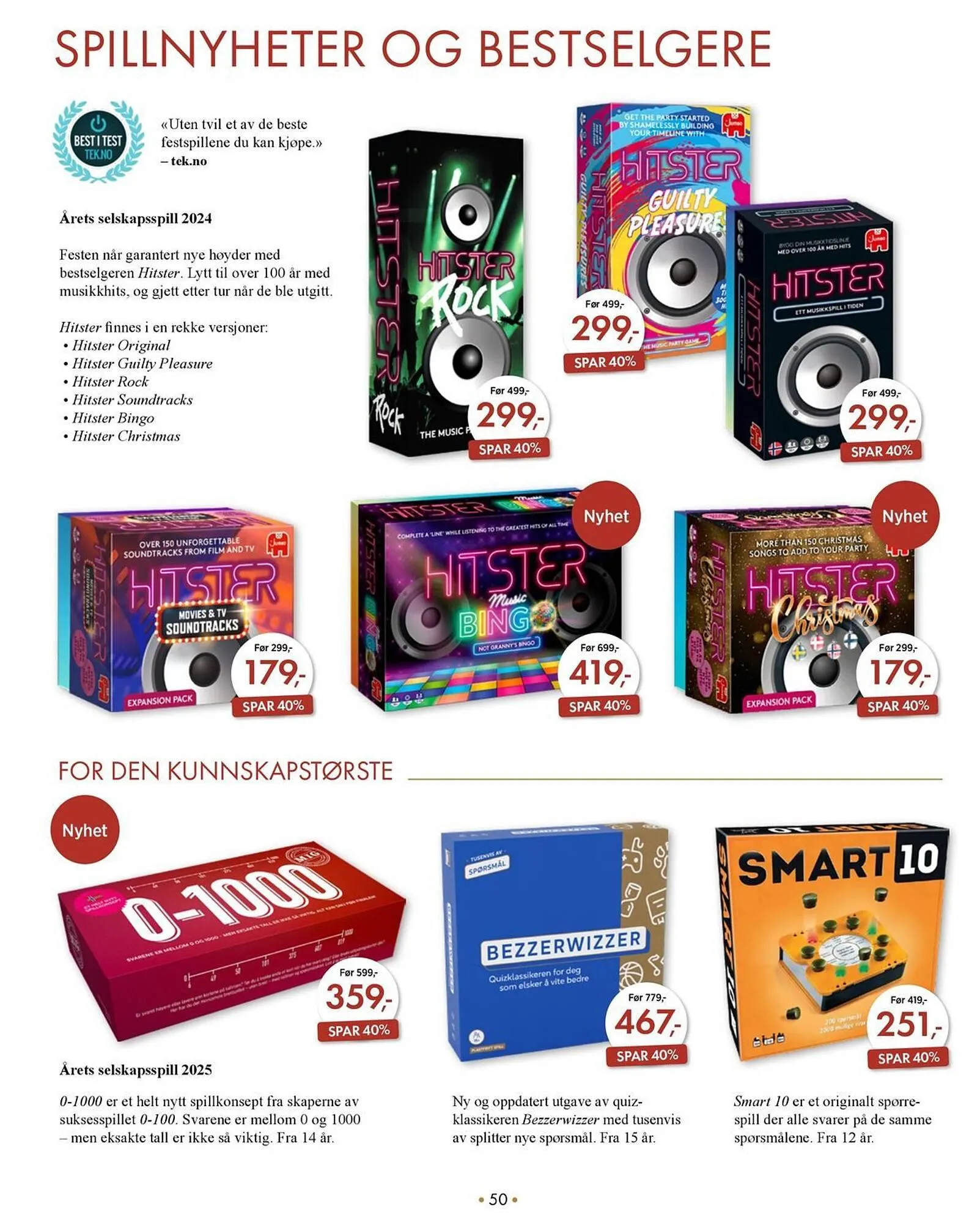 Norli kundeavis fra 2. desember til 31. desember 2025 - kundeavisside 50