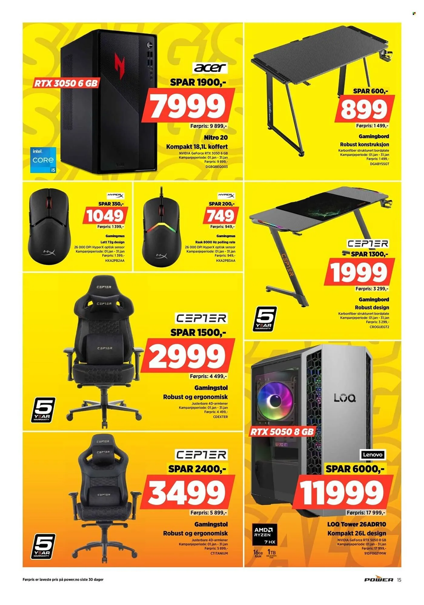 POWER kundeavis fra 1. januar til 4. januar 2026 - kundeavisside 15