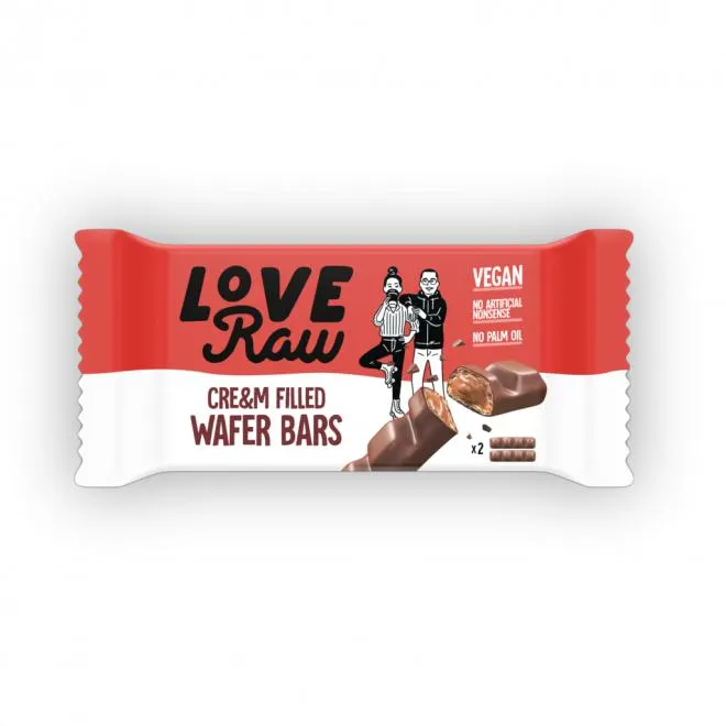 LoveRaw cre&m filled wafer bar 43 g
