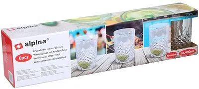 Alpina Drikkeglass krystalleffekt 6pk 200ml