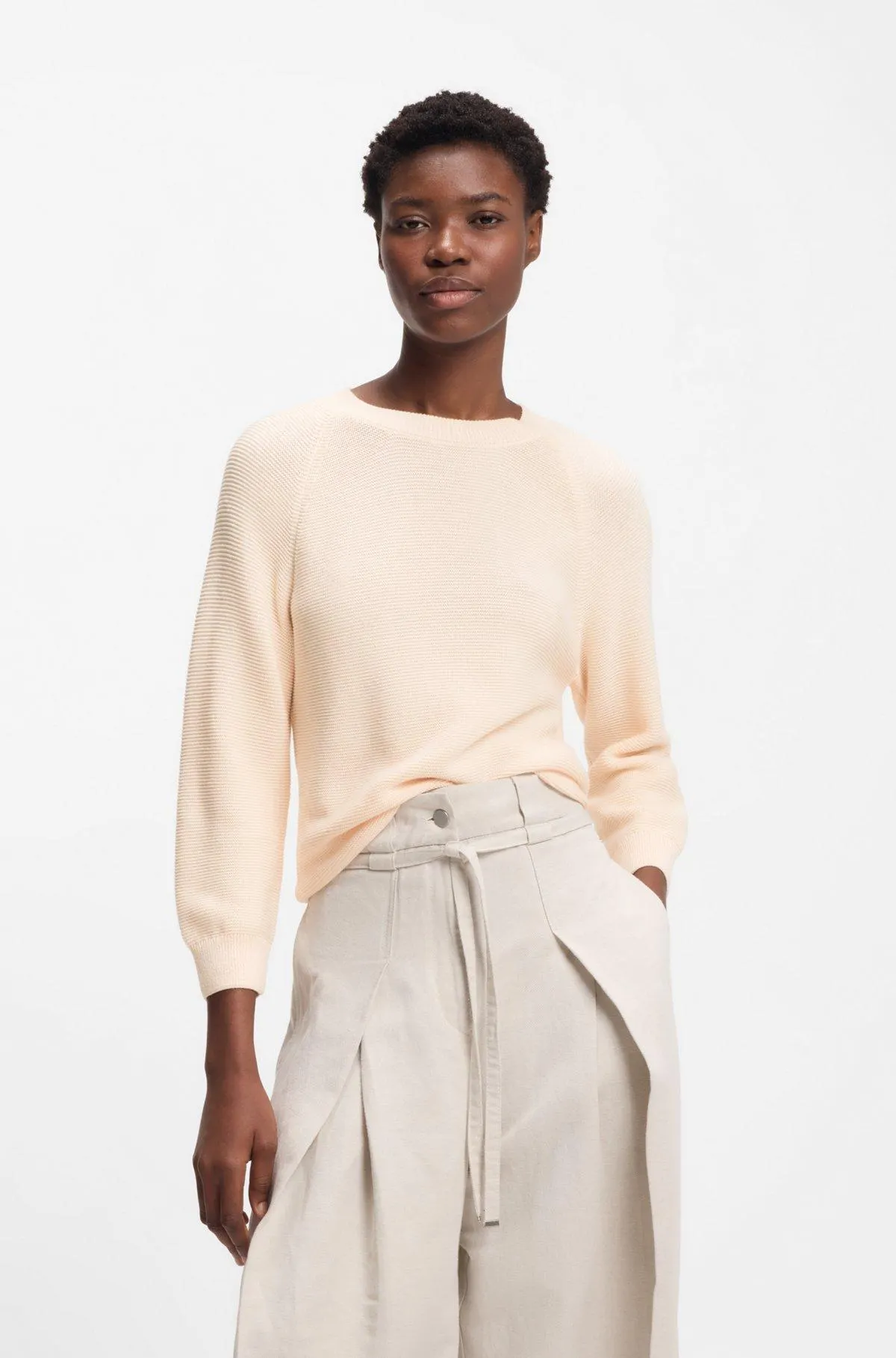 Relaxed-fit sweater in cotton