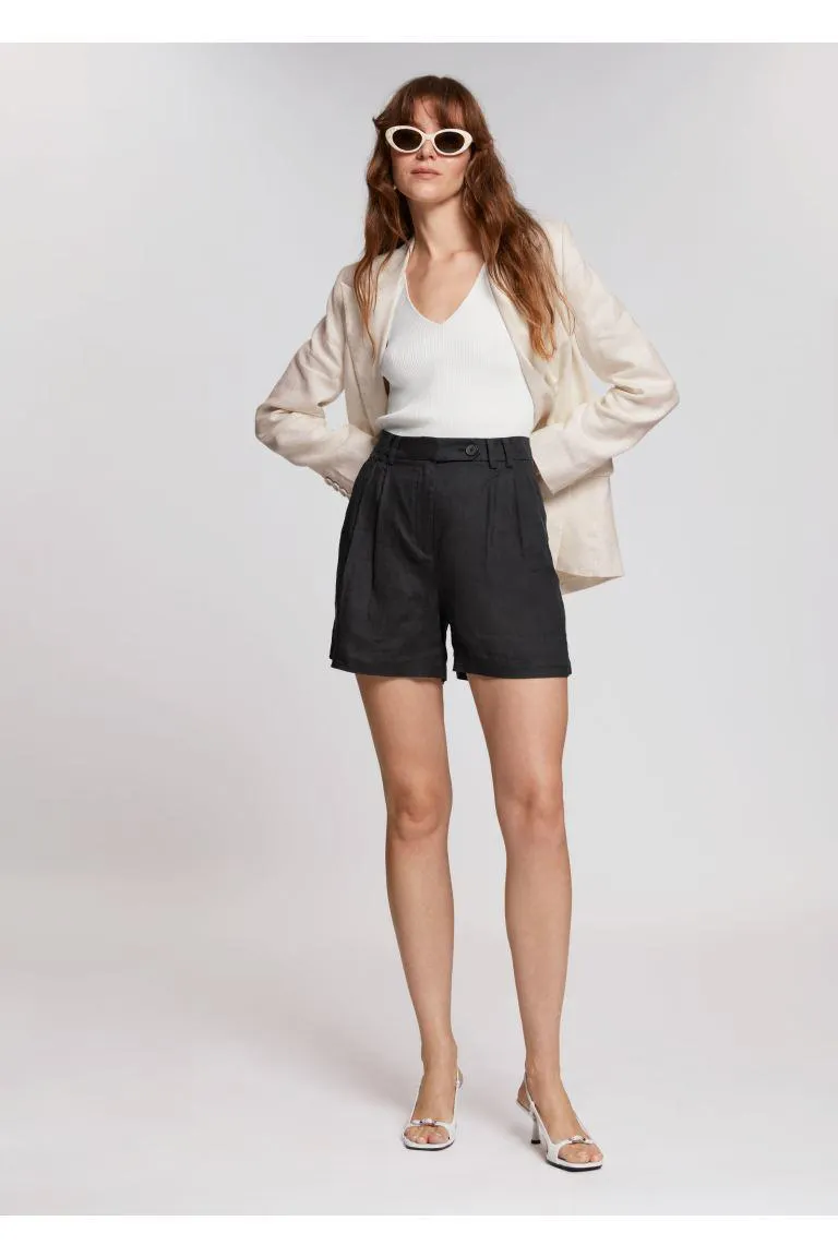 Relaxed Linen Shorts