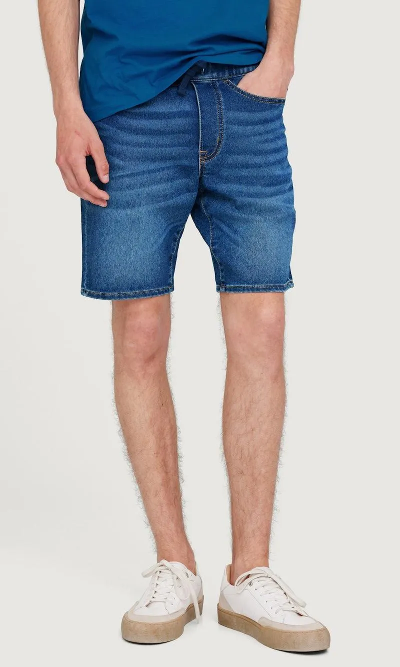 Jogger denim-shorts