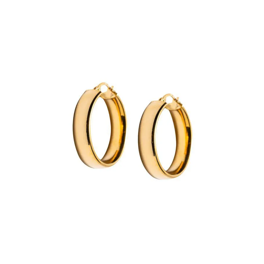 Øreringer 375 Gult Gull