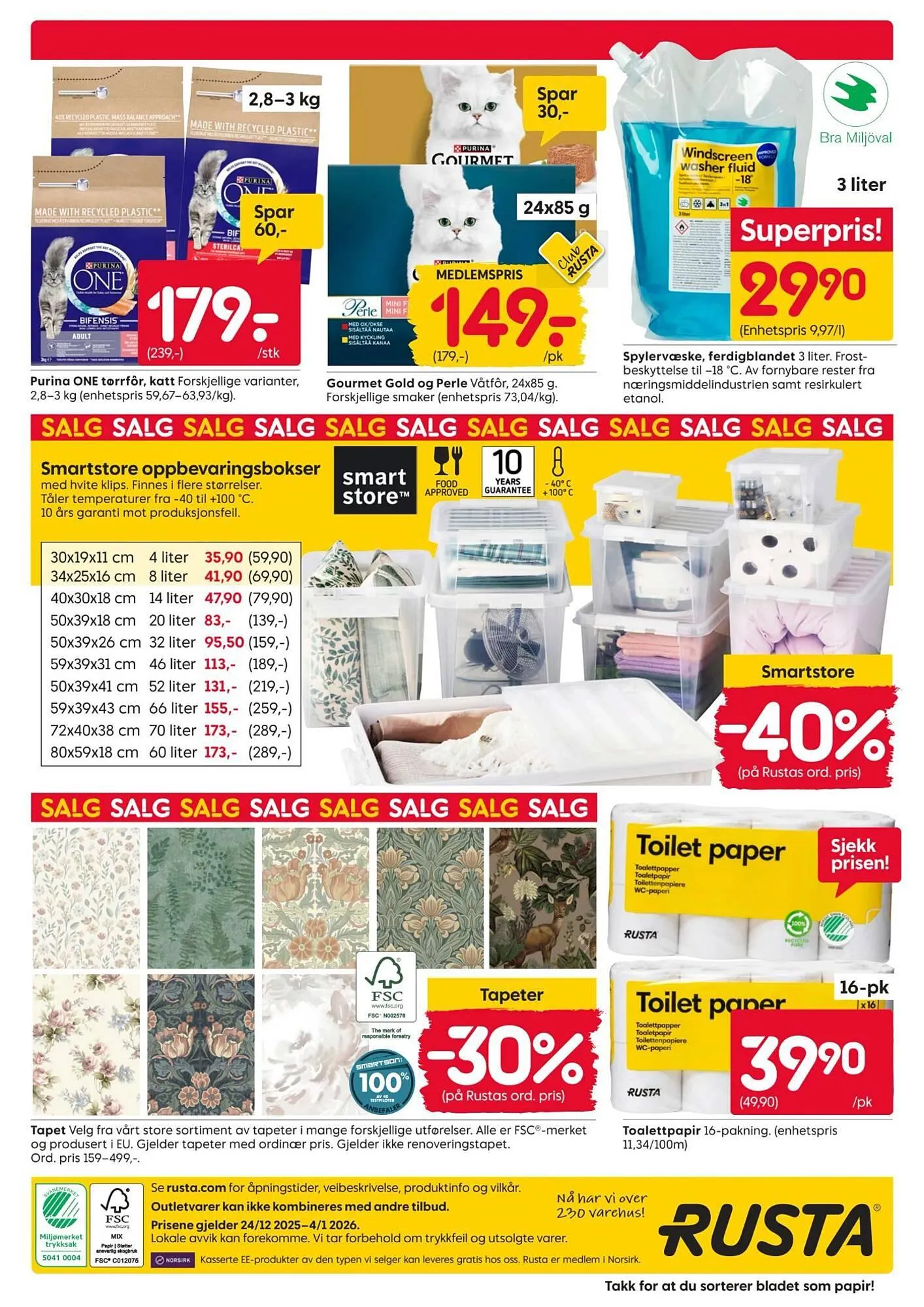 Rusta kundeavis fra 24. desember til 5. januar 2026 - kundeavisside 16