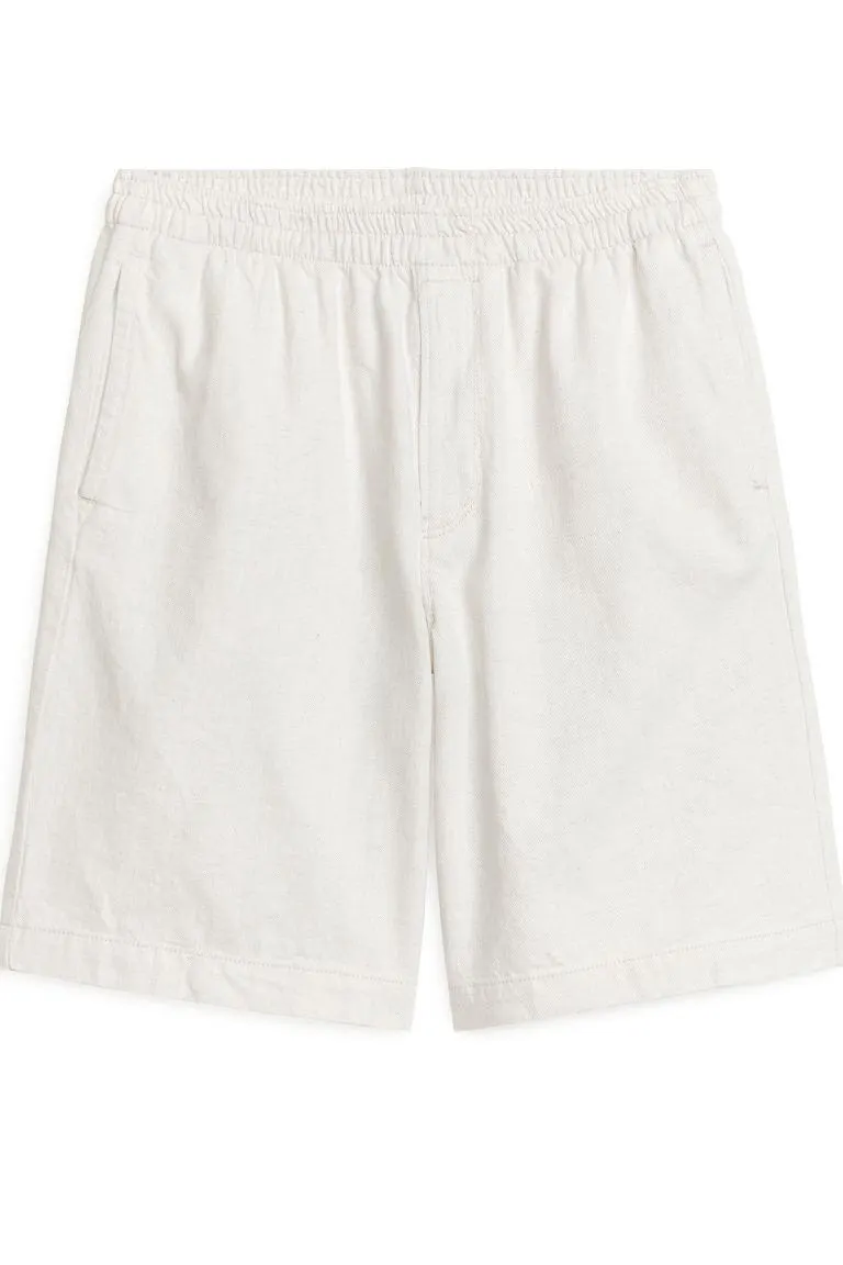 Cotton Linen Drawstring Shorts