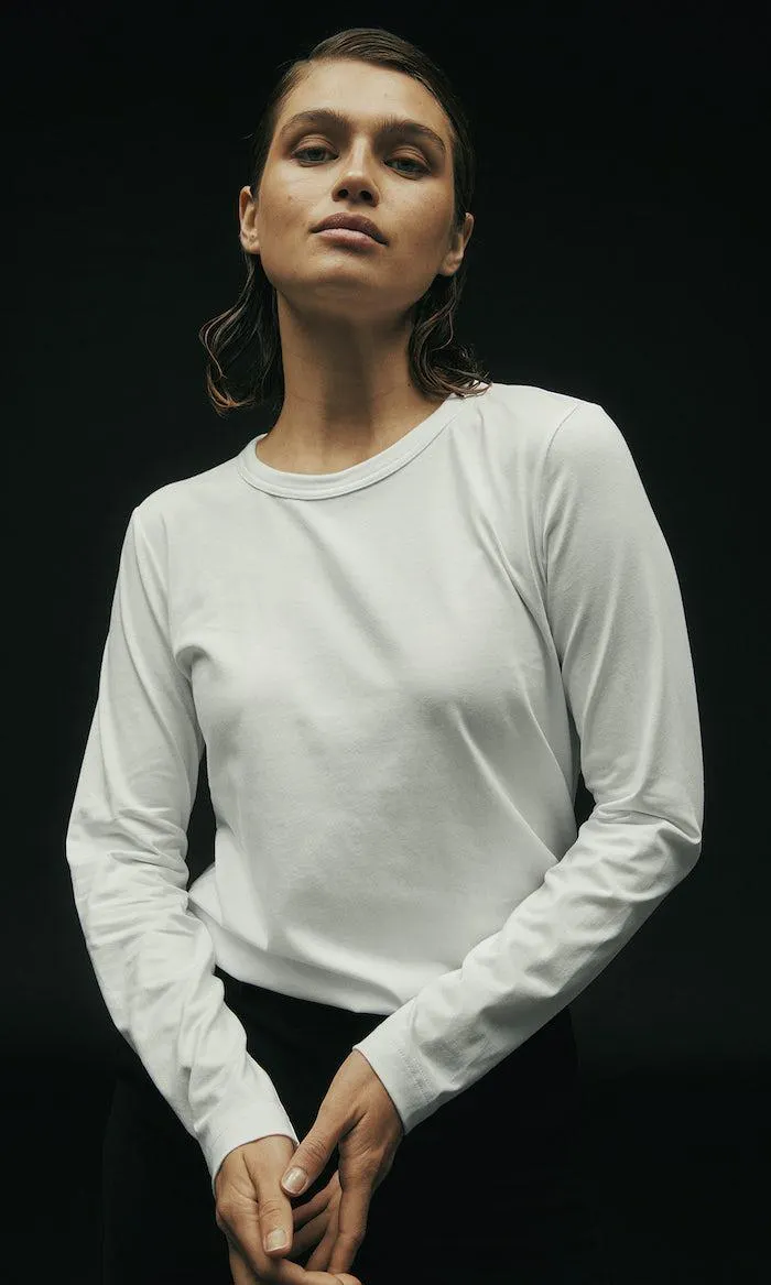 Langermet genser i bomull