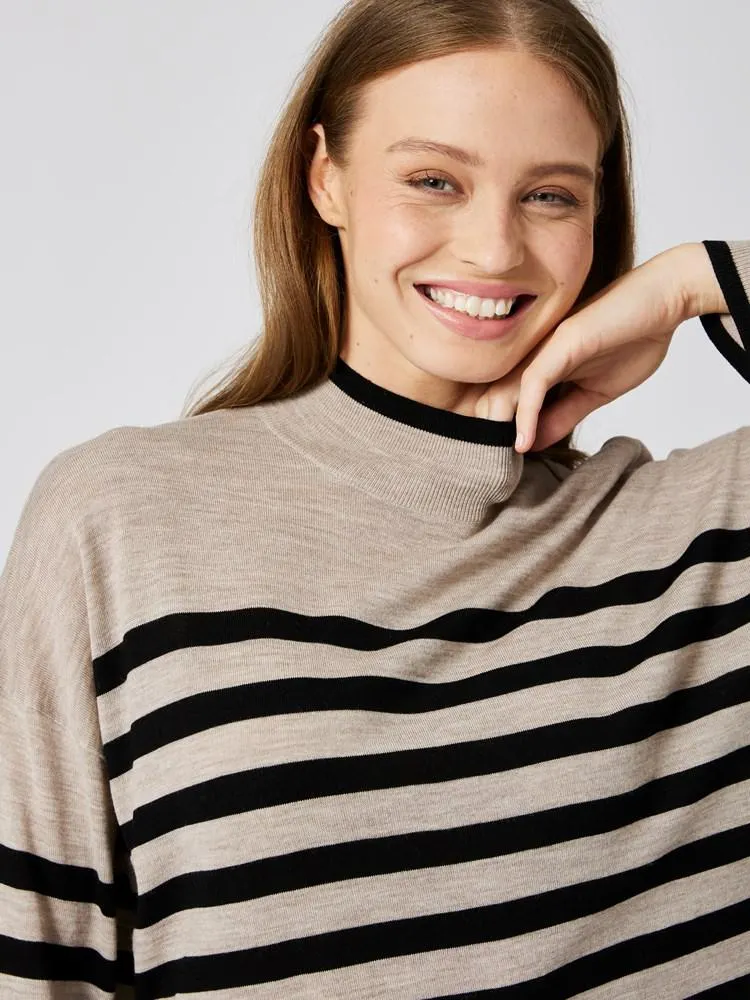 Micah stripet genser