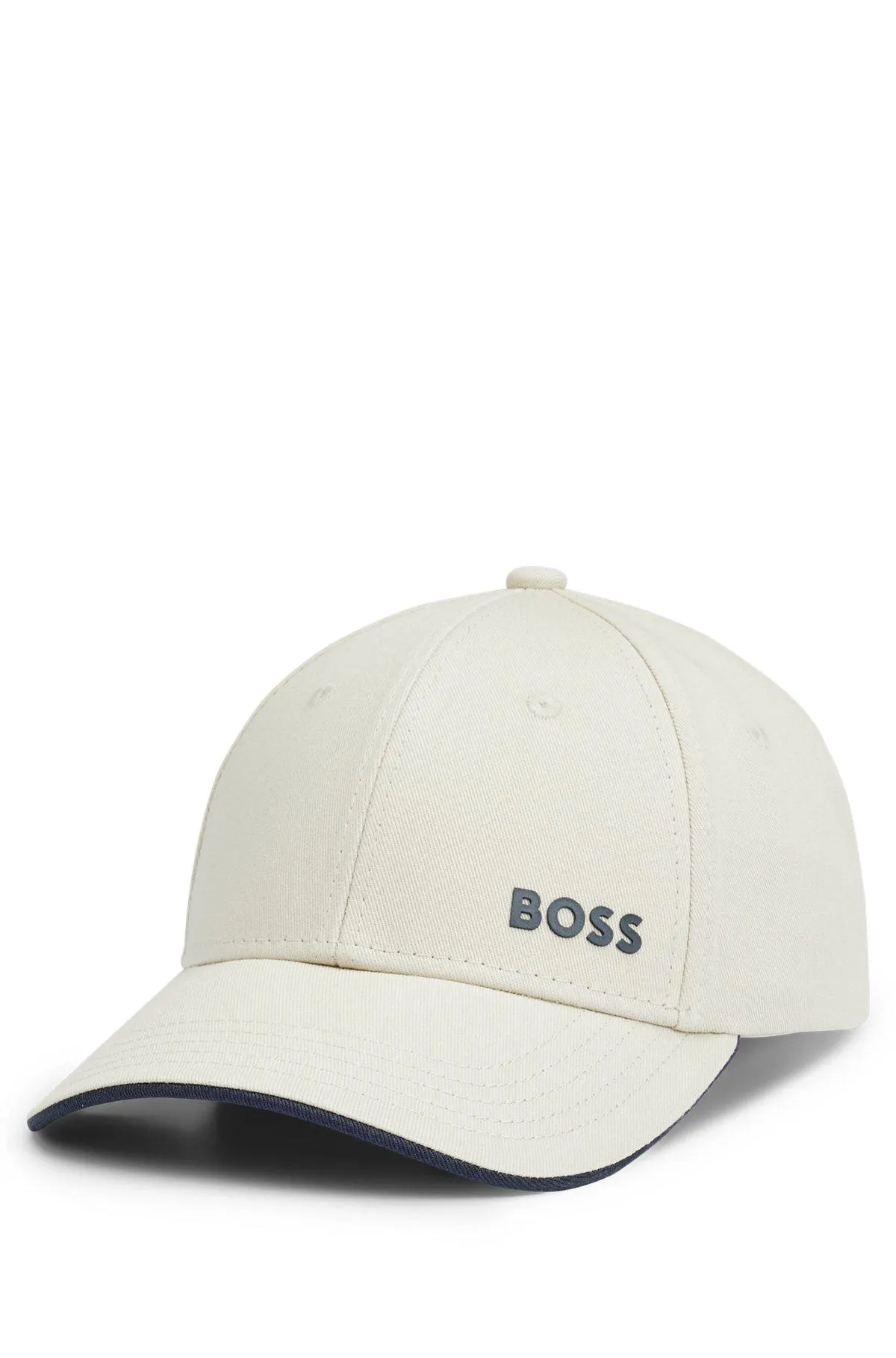 Cotton-twill cap with printed logo