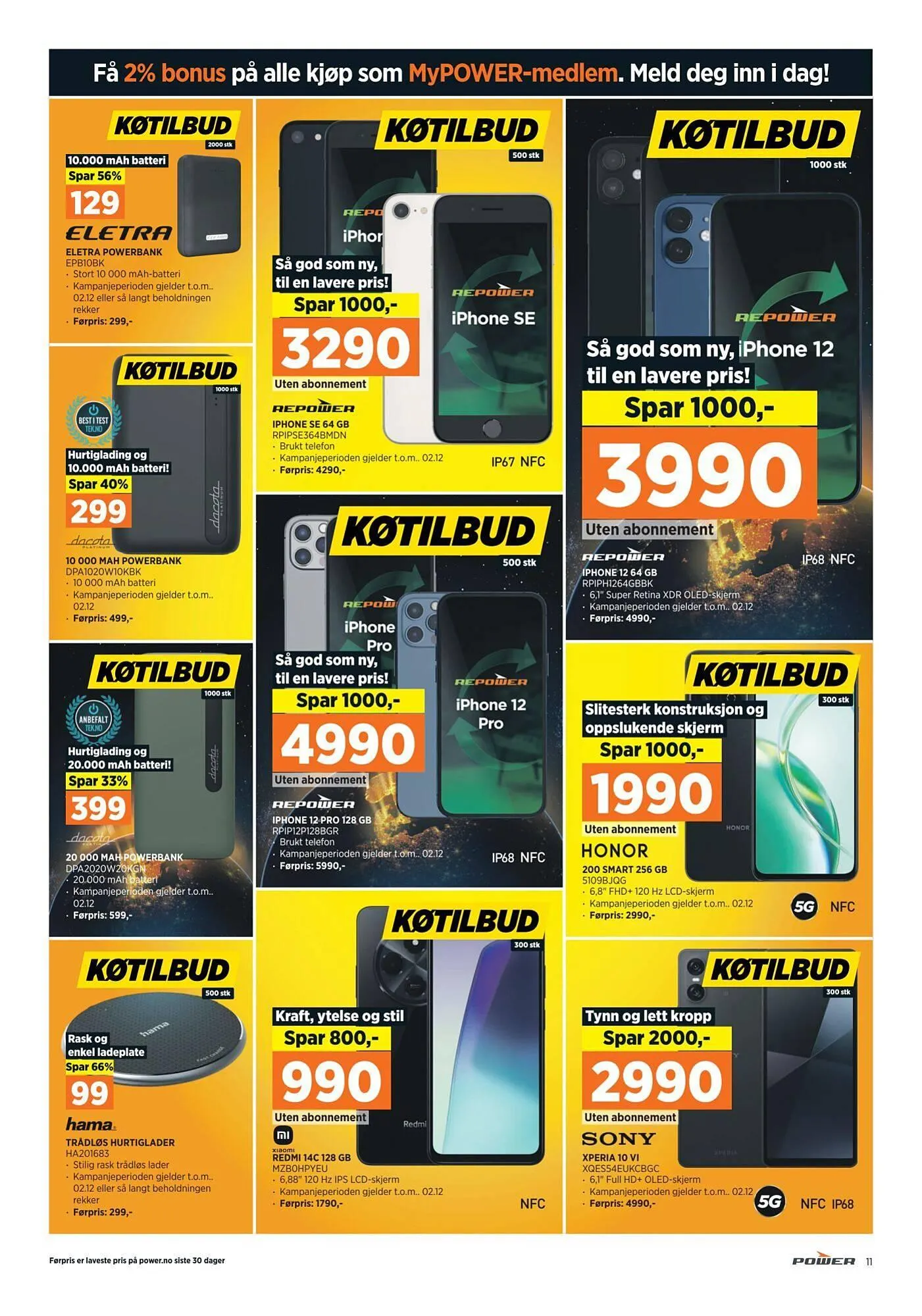 POWER Kundeavis fra 21. november til 2. desember 2024 - kundeavisside 11