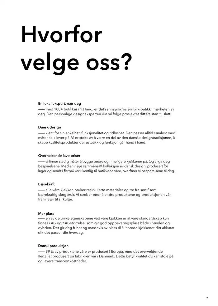 kvik kjøkken Lookbook. fra 5. mars til 19. mars 2025 - kundeavisside 7