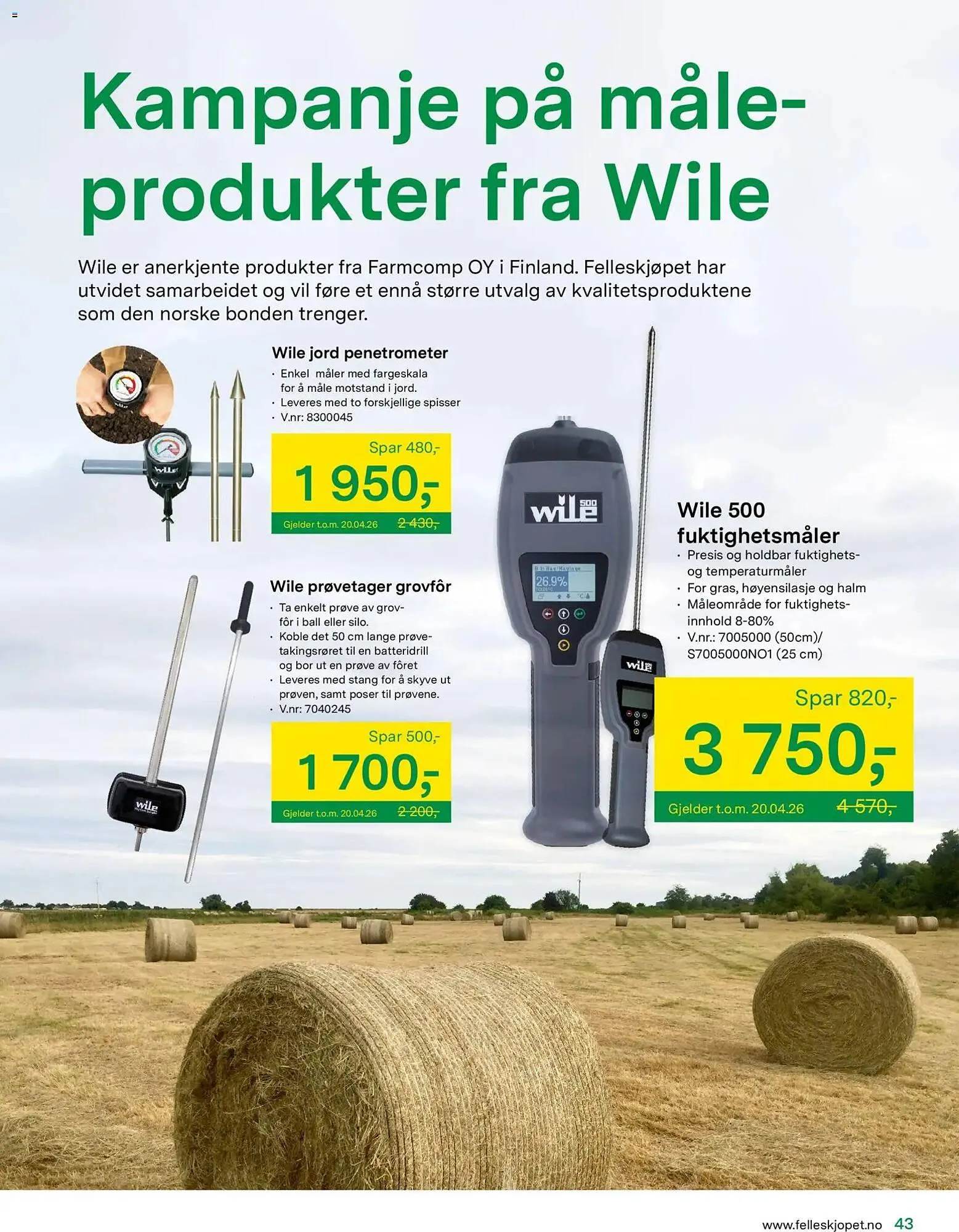 Felleskjøpet kundeavis fra 15. april til 3. januar 2027 - kundeavisside 43