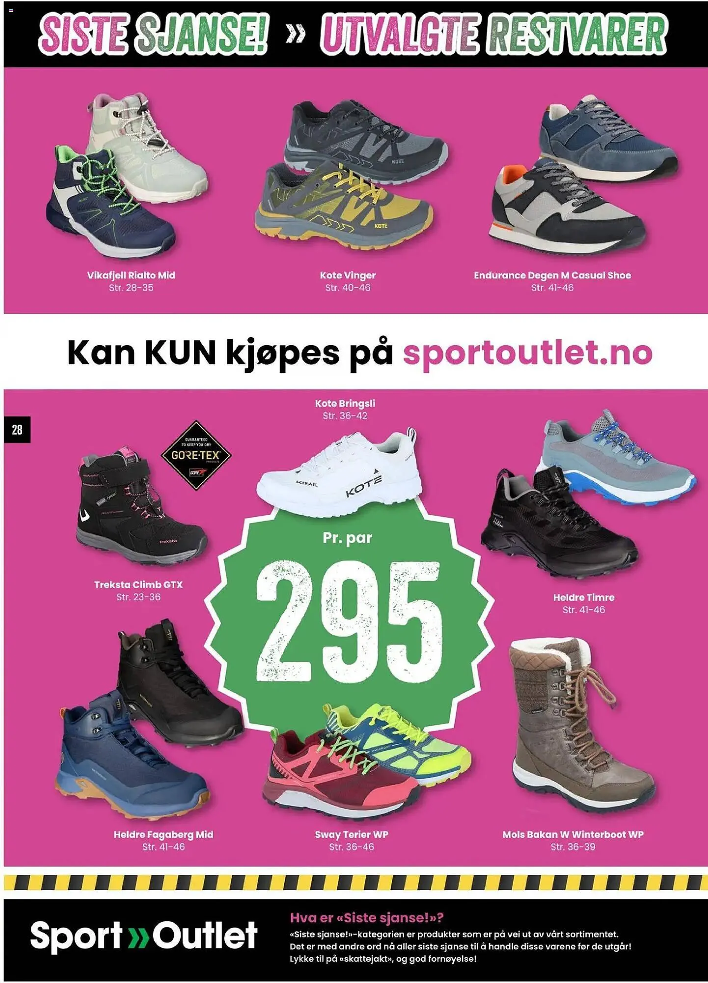 Sport Outlet kundeavis fra 17. februar til 3. mars 2026 - kundeavisside 28