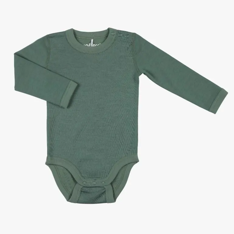 Snøfall body ull/bomull, green