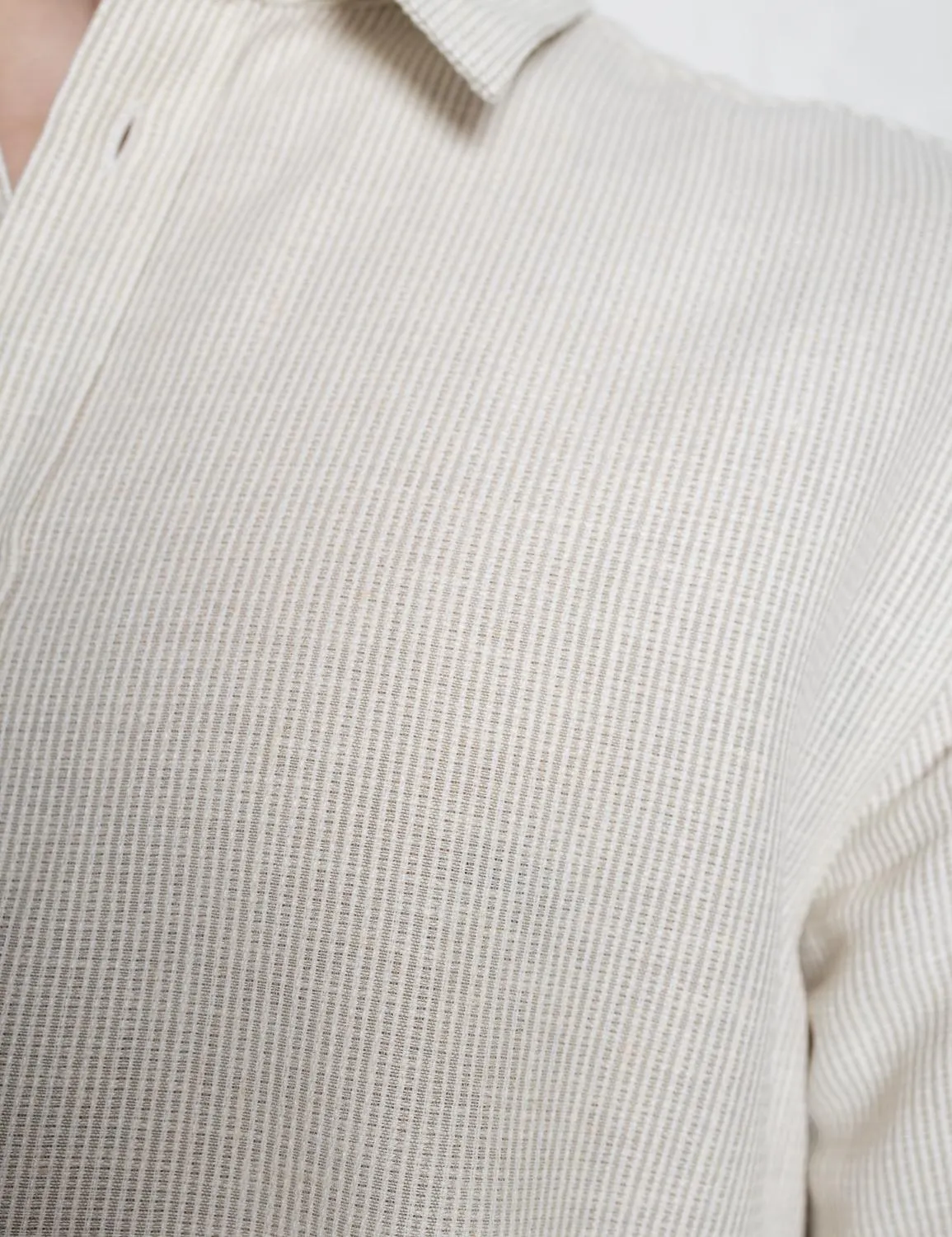 Lund Linen Mix Shirt Safari Beige
