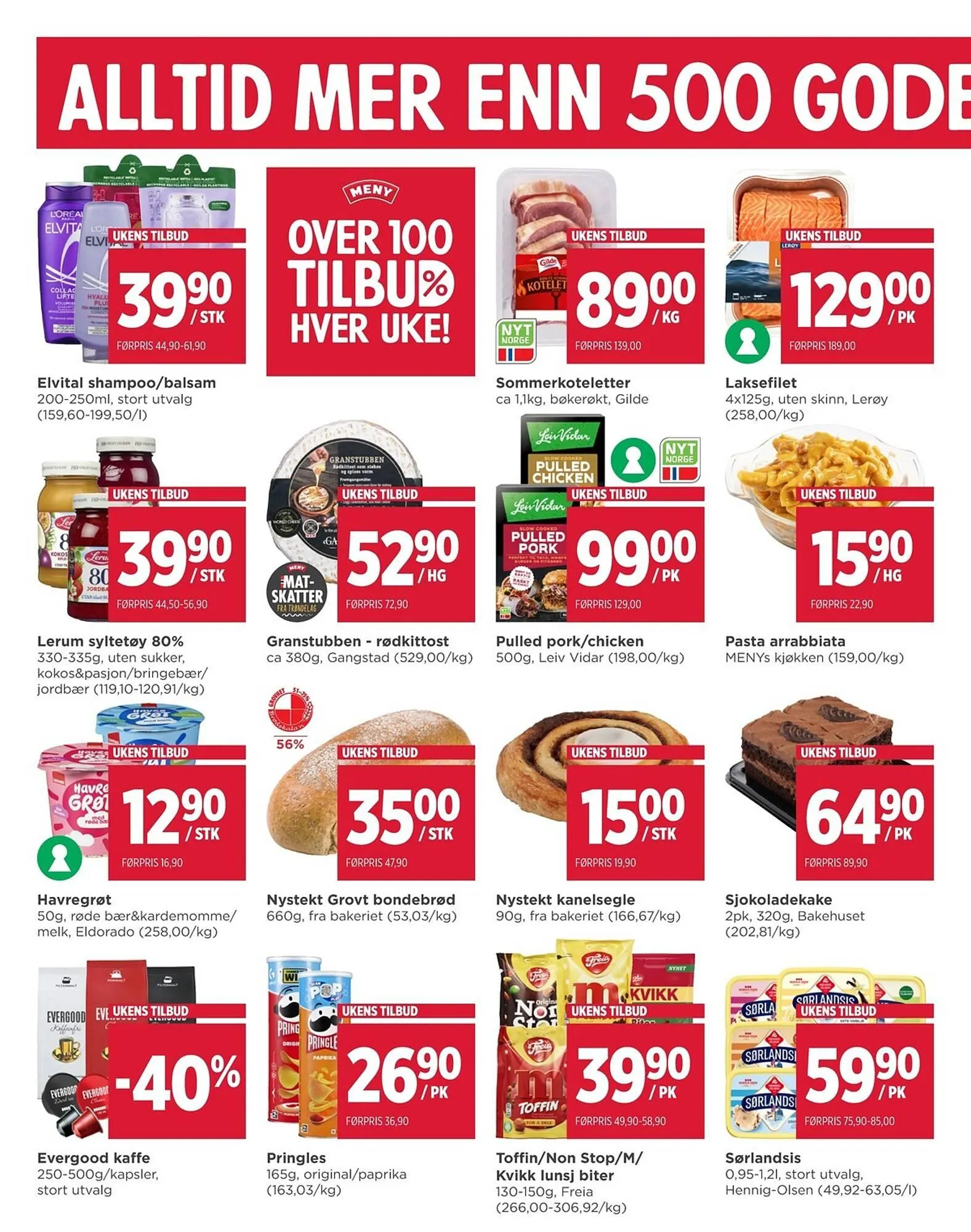 Meny kundeavis fra 6. april til 11. april 2026 - kundeavisside 6