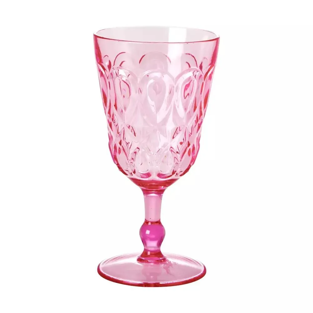 Vinglass Akryl Rosa