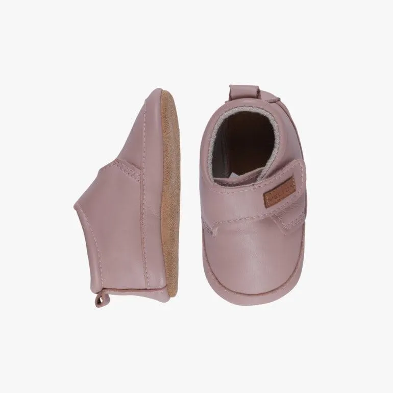 Melton skinntøfler, altrosa