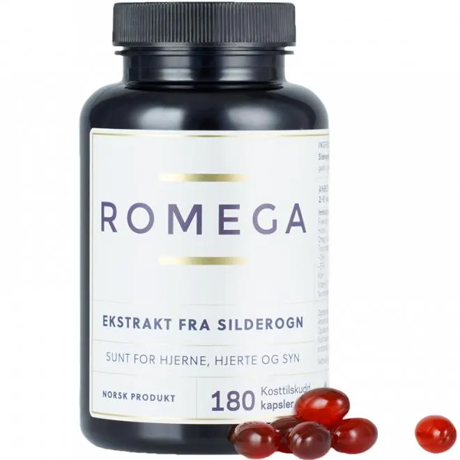 Romega silderognekstrakt 180 kapsler