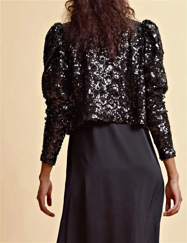 Sequins Jacket Black