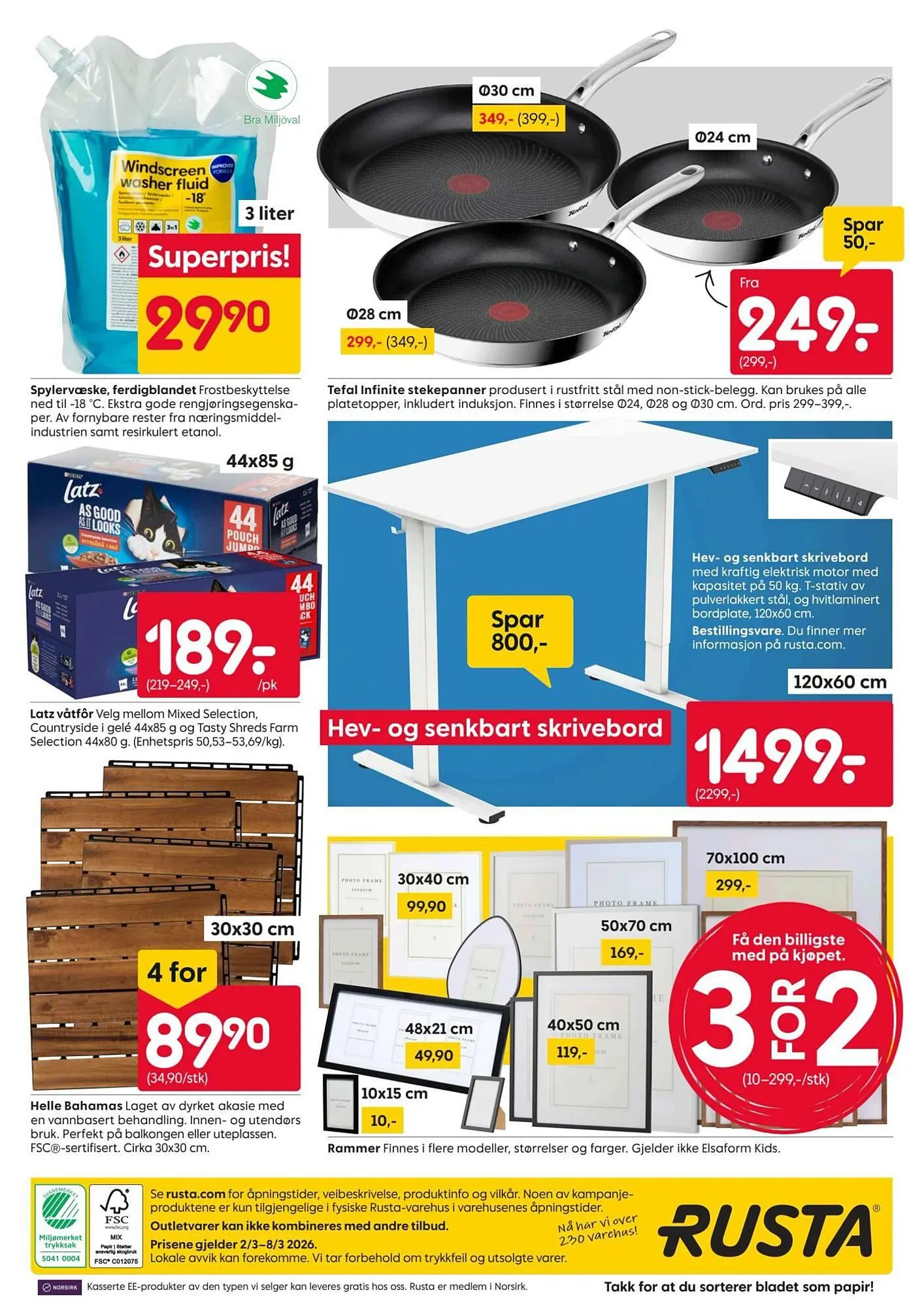 Rusta kundeavis fra 2. mars til 8. mars 2026 - kundeavisside 16