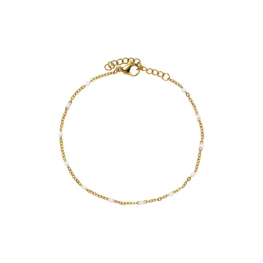 Emaljearmbånd Gullfarget Stål