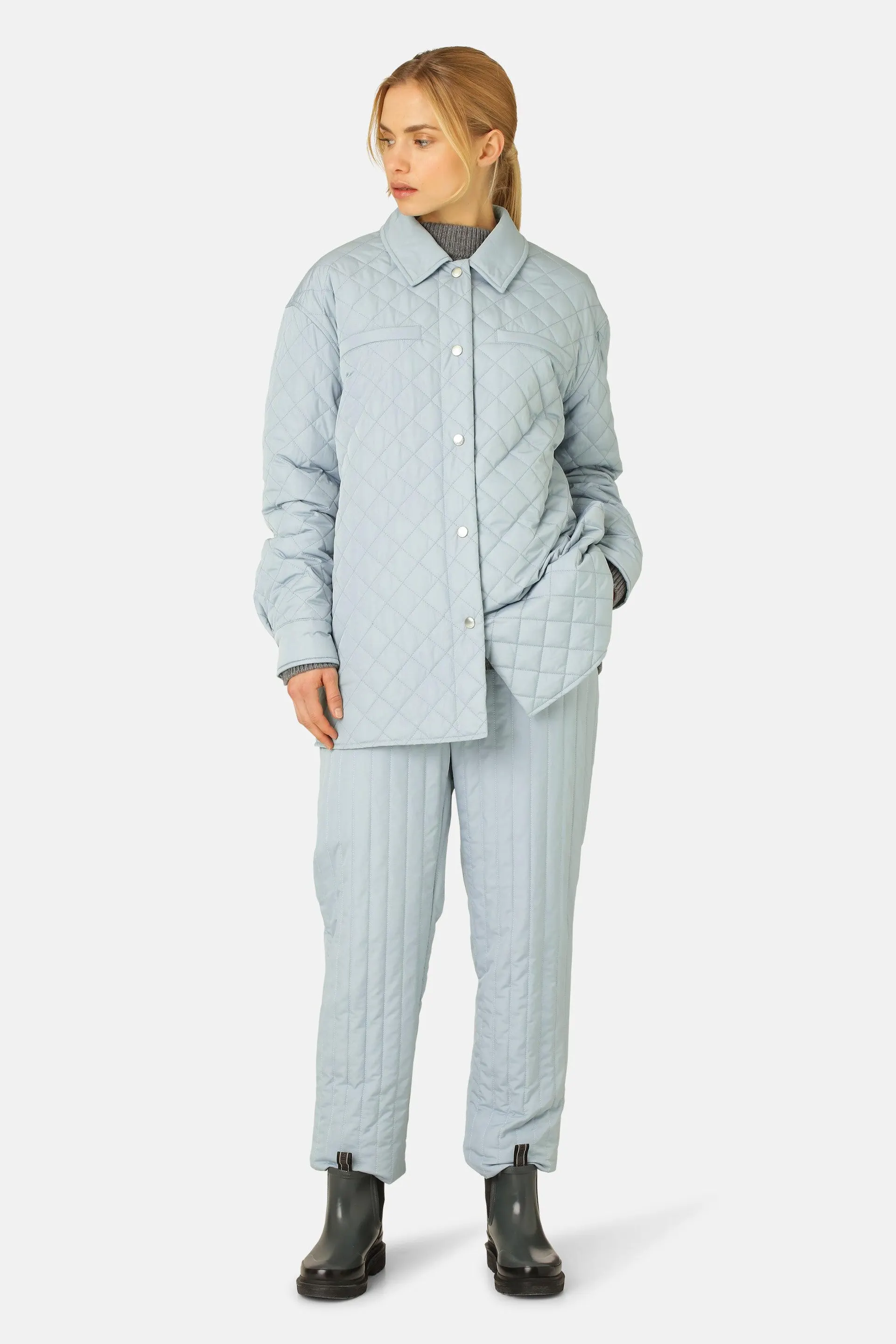 Quilt Jacket - Pale Petroleum