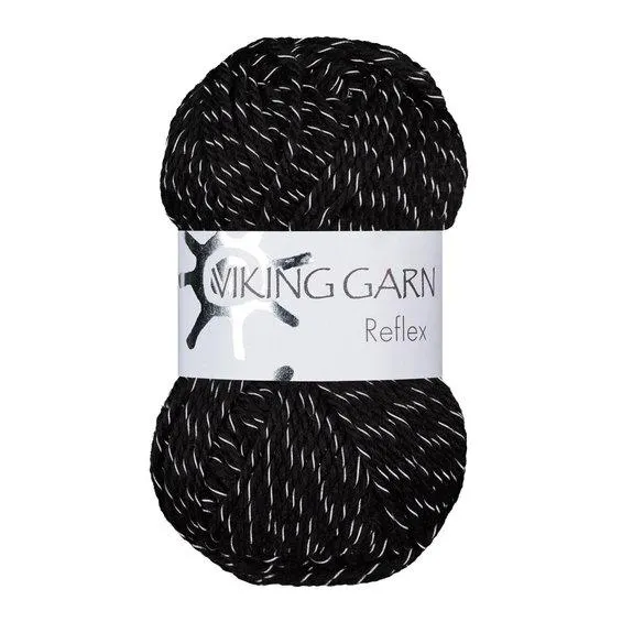 Viking Garn Reflex 50 g svart 403
