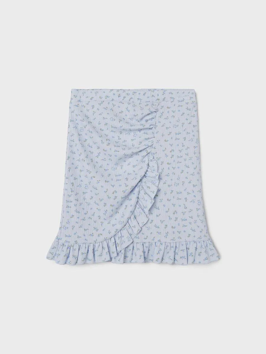 KORT PRINTET SKJØRT