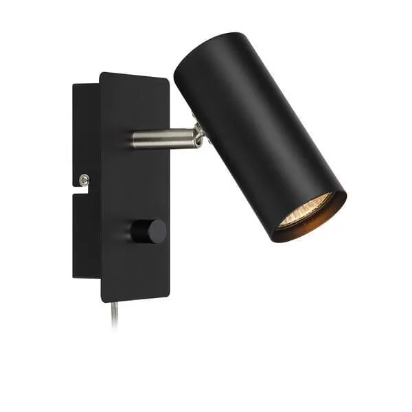 Markslöjd Vegglampe barcelona 1l sort