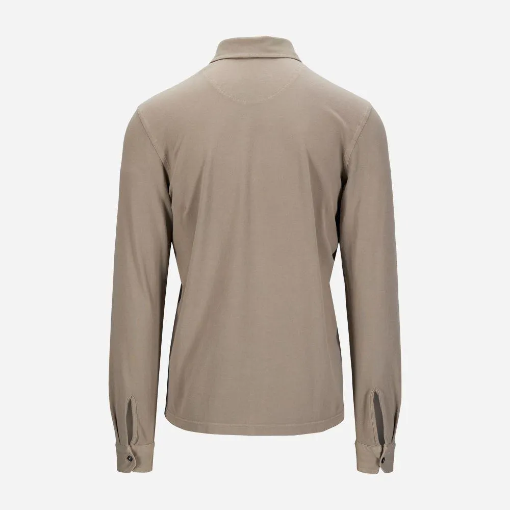 Shirt Pique Cotton - Beige