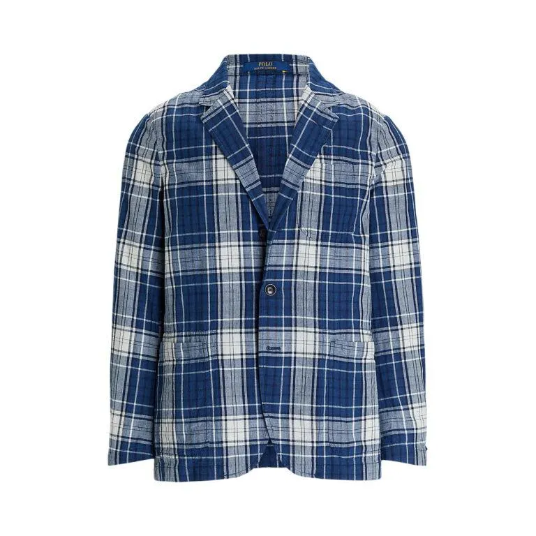 Indigo Madras Sport Coat – Blå