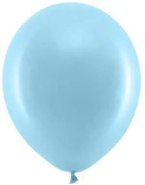 10 stk 30 cm - Lys Blå Pastellfargede Ballonger