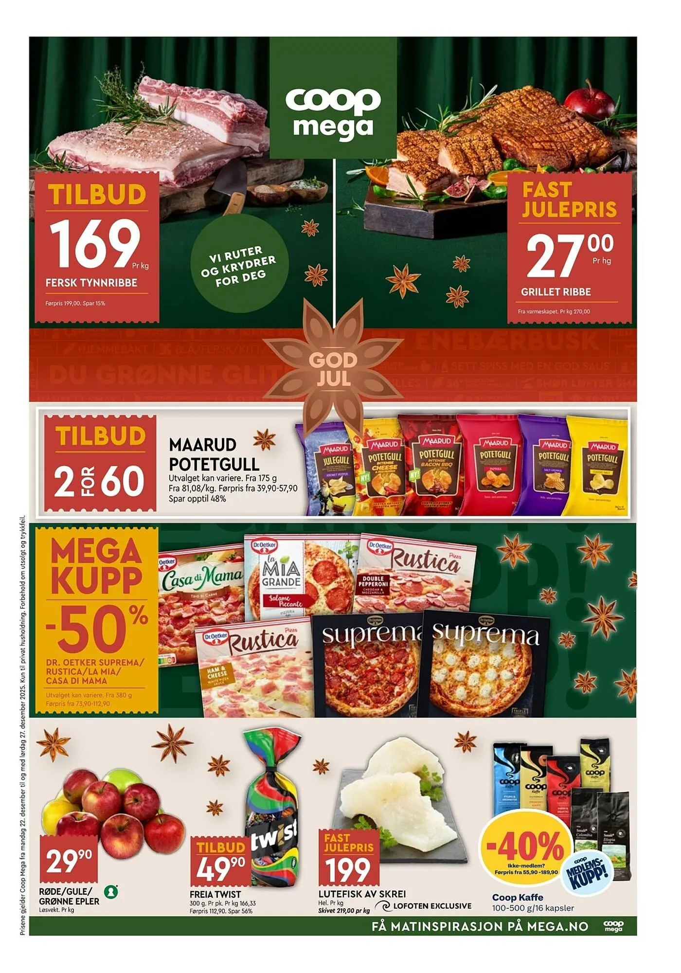 Coop Mega kundeavis fra 22. desember til 27. desember 2025 - kundeavisside 1