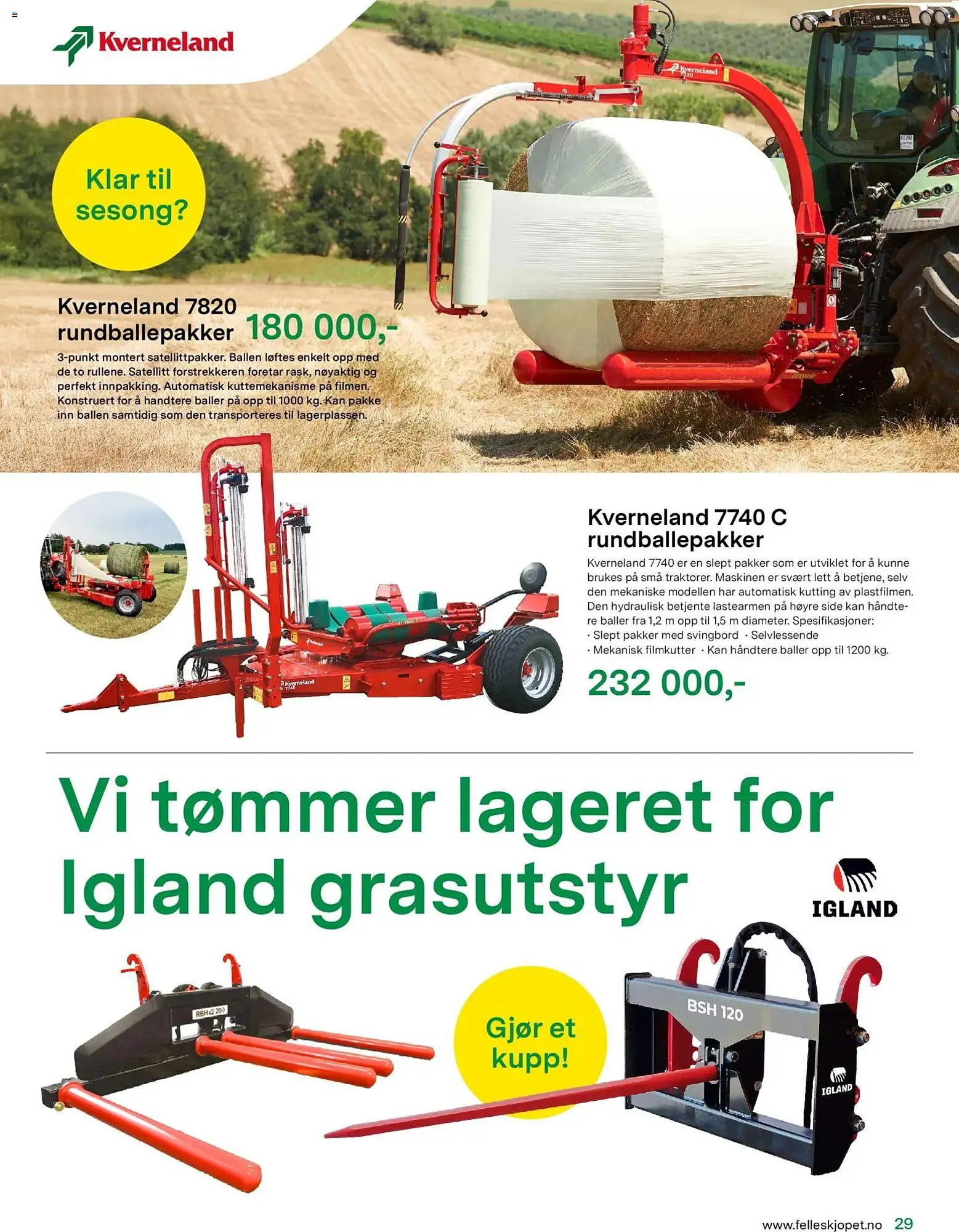 Felleskjøpet kundeavis fra 15. april til 3. januar 2027 - kundeavisside 29