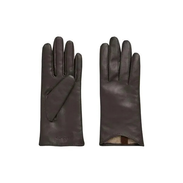 LEATHER GLOVES, RICH BROWN
