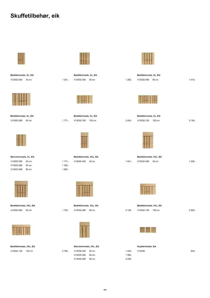 kvik kjøkken Prisliste. fra 1. januar til 31. desember 2025 - kundeavisside 668