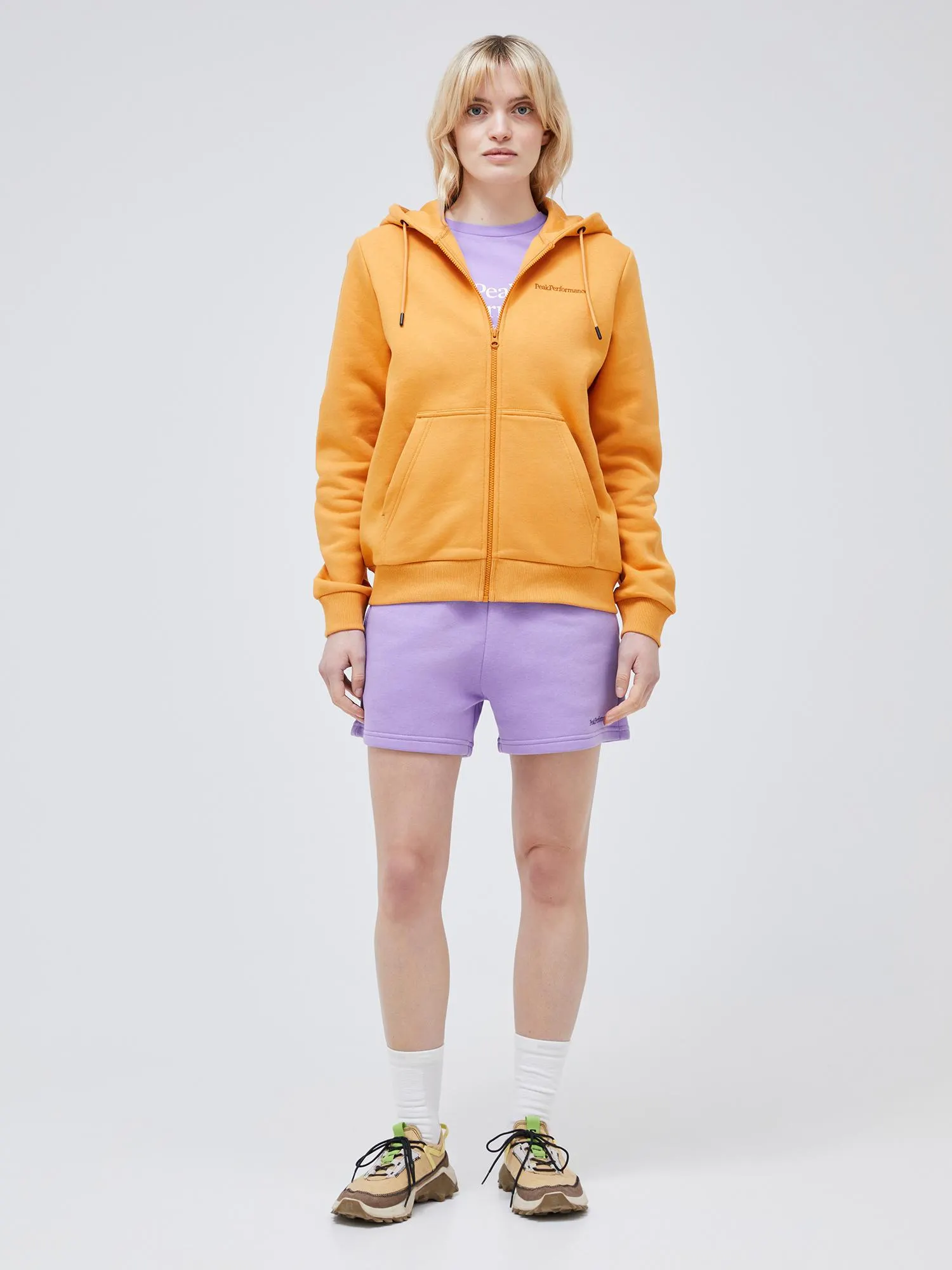 Original Small Logo Zip Hood Women