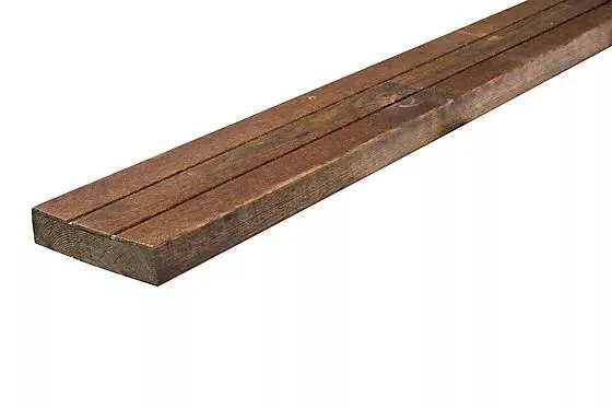 Terrassebord impregnert brun furu Strix Uno 28x120 mm