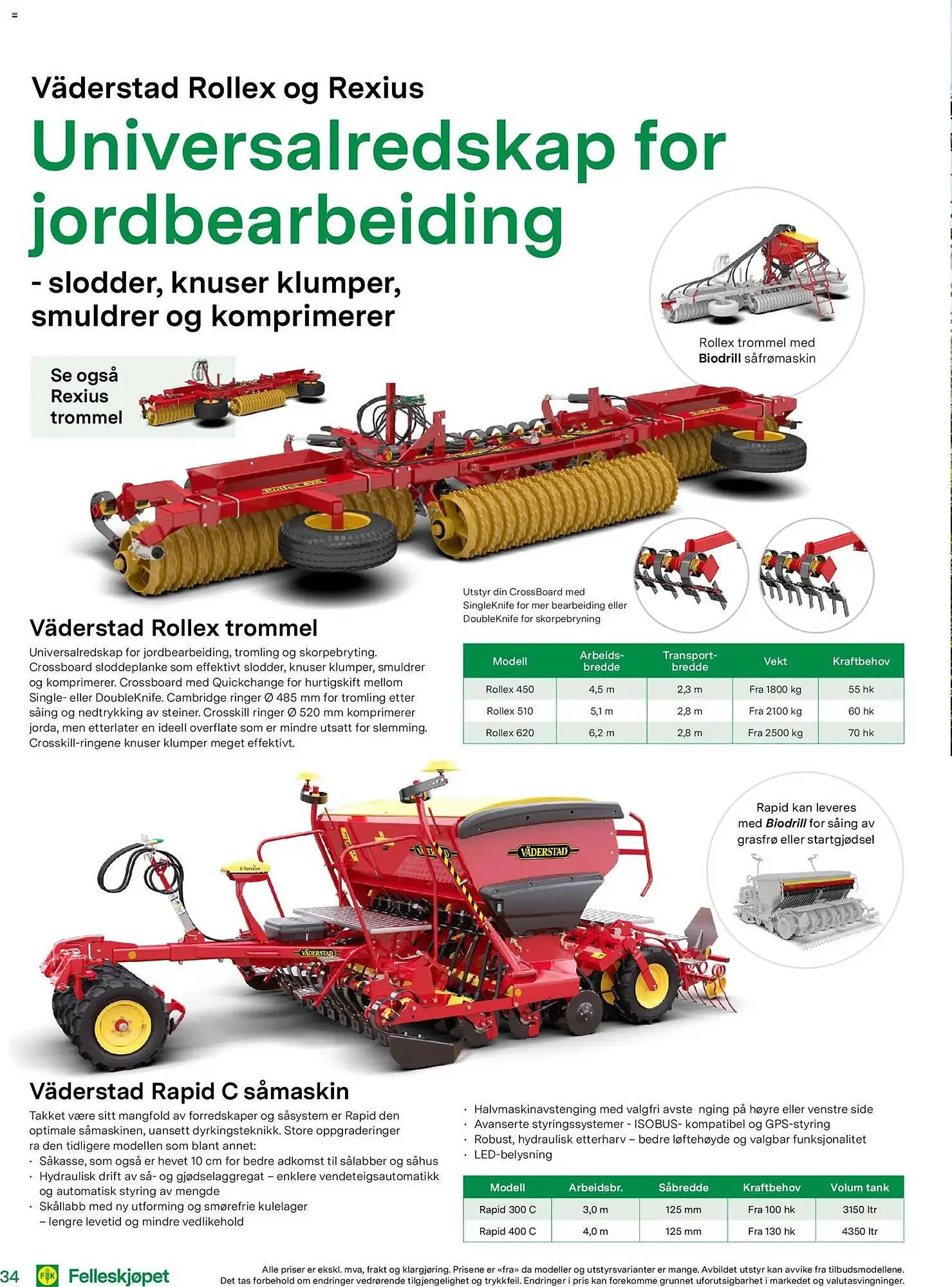 Felleskjøpet kundeavis fra 15. april til 3. januar 2027 - kundeavisside 34