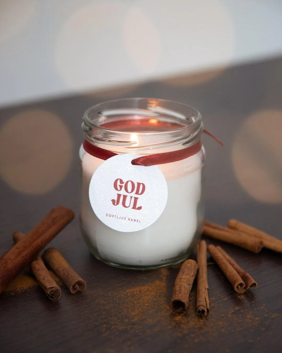 Duftlys Kanel hvit | Interiør på nett | Lagerhaus.no