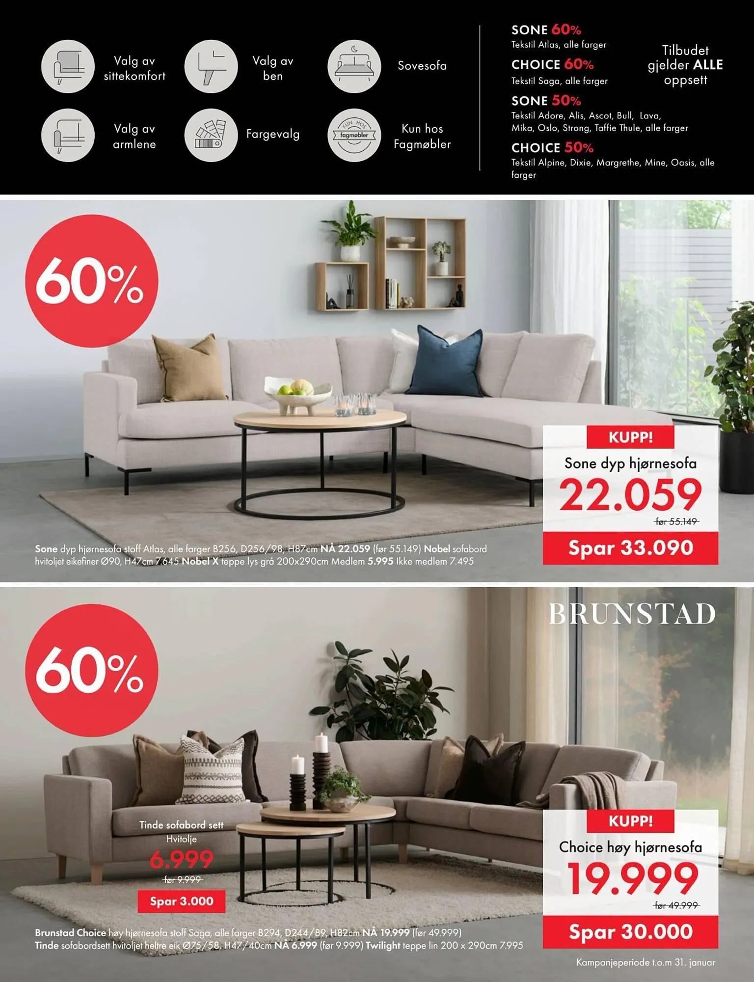 Fagmøbler kundeavis fra 1. januar til 1. februar 2026 - kundeavisside 17