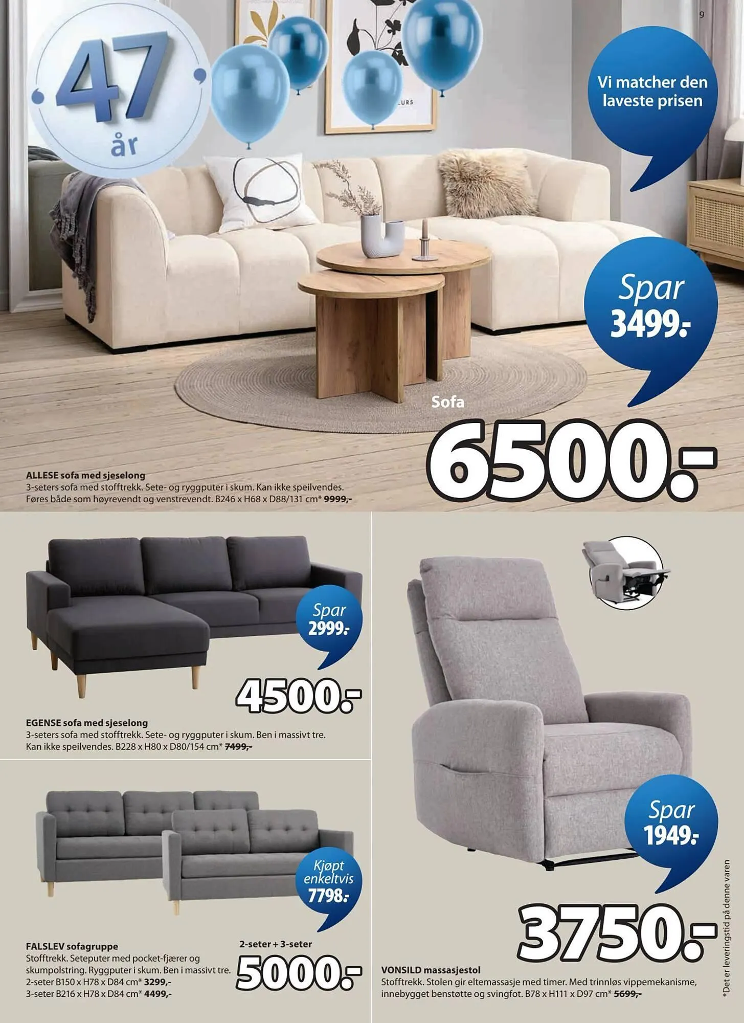 JYSK kundeavis fra 30. mars til 12. april 2026 - kundeavisside 9