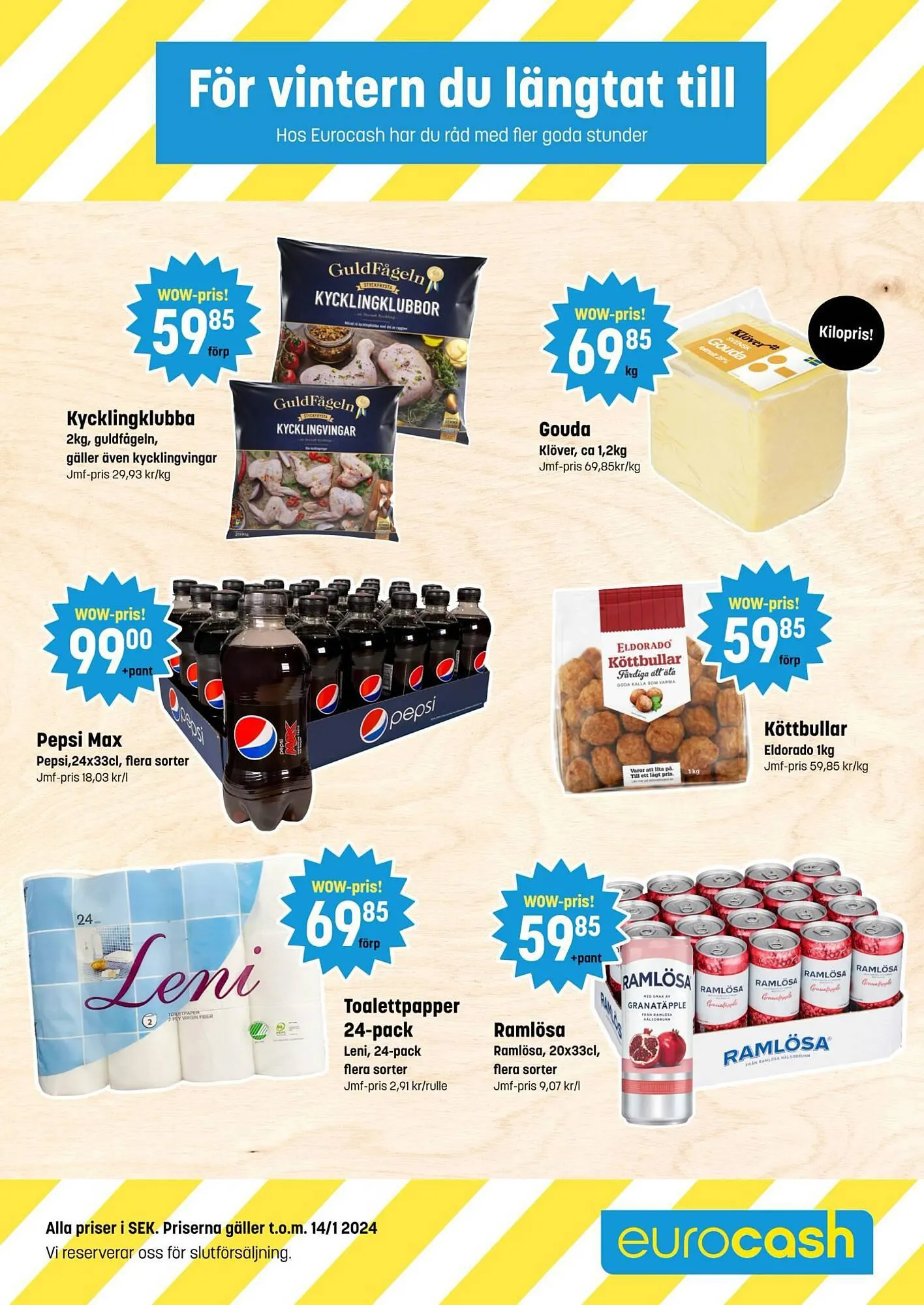 eurocash Kundeavis fra 31. desember til 14. januar 2024 - kundeavisside 