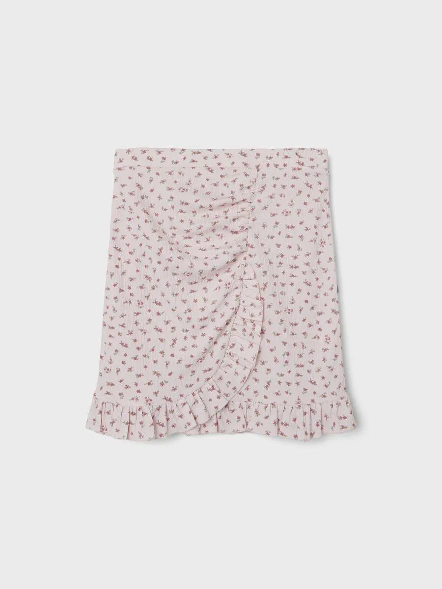 KORT PRINTET SKJØRT