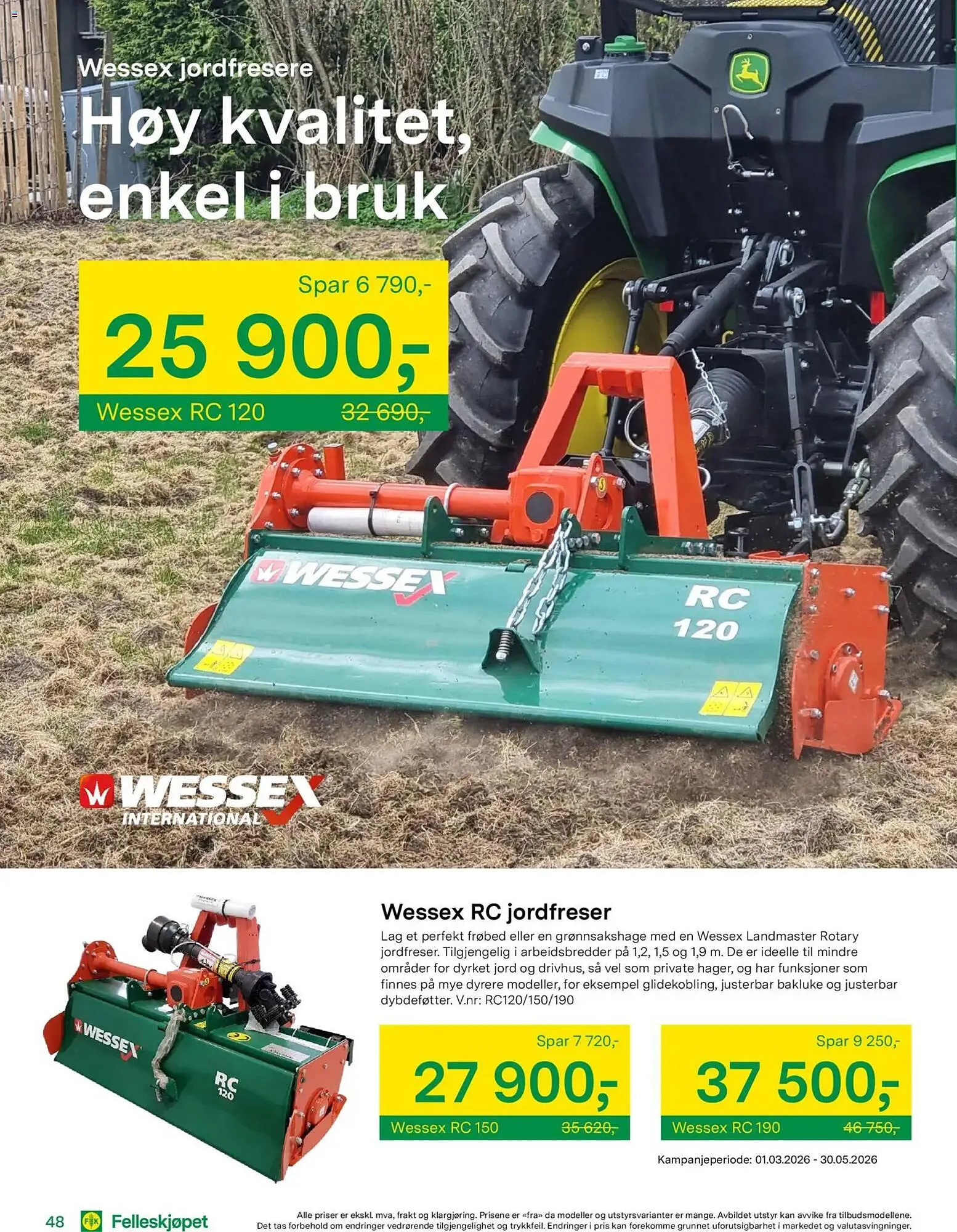 Felleskjøpet kundeavis fra 18. mars til 31. desember 2026 - kundeavisside 48