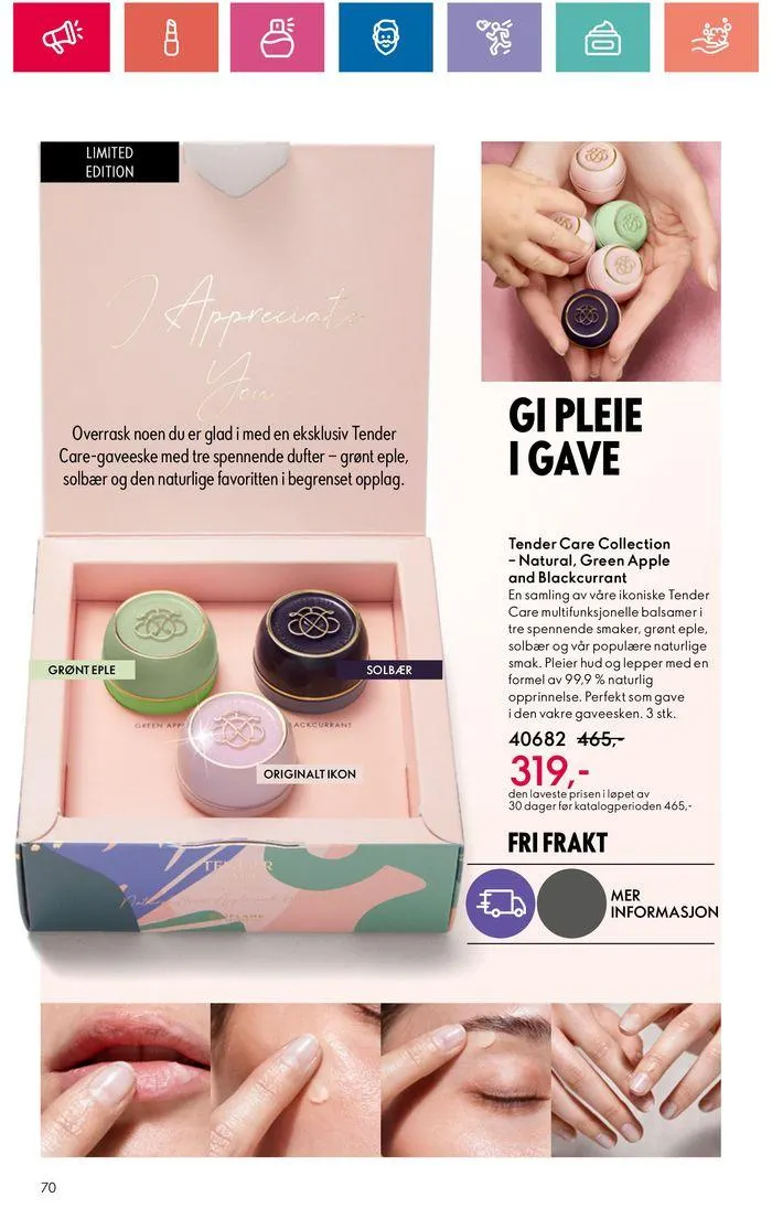 ORIFLAME Kundeavis fra 20. juni til 4. juli 2024 - kundeavisside 70