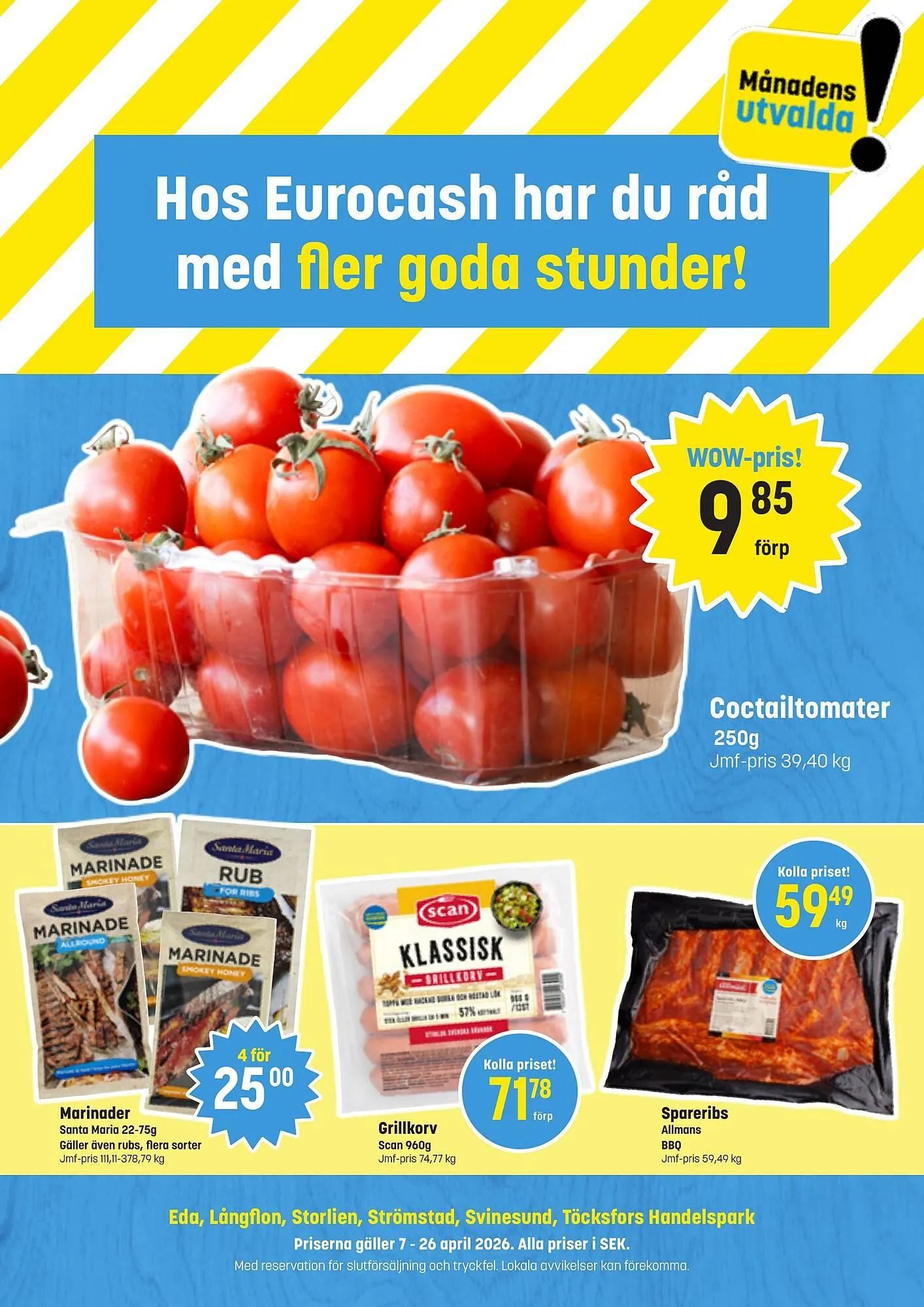 Eurocash kundeavis fra 7. april til 26. april 2026 - kundeavisside 1