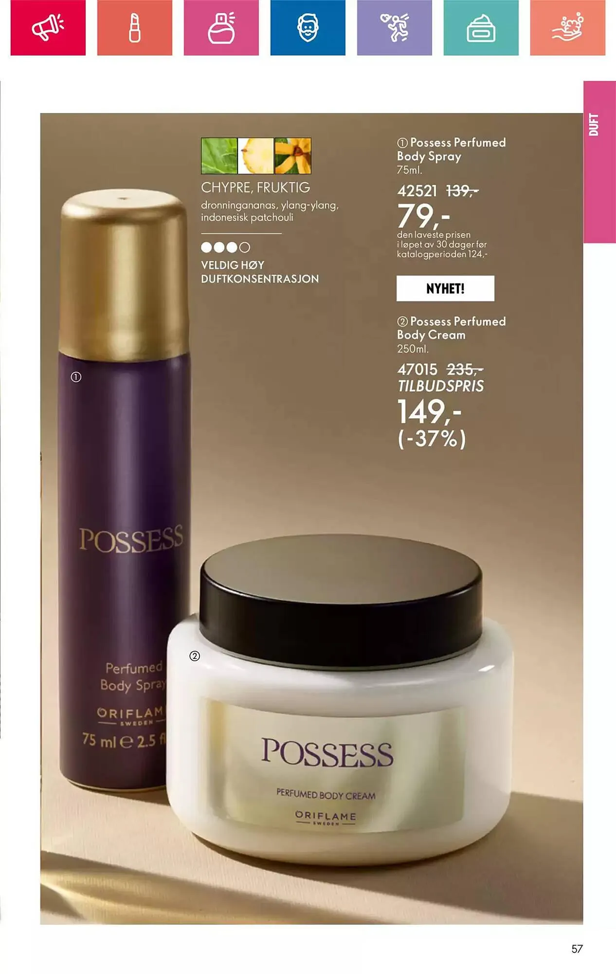 Oriflame Kundeavis fra 14. november til 4. desember 2024 - kundeavisside 57